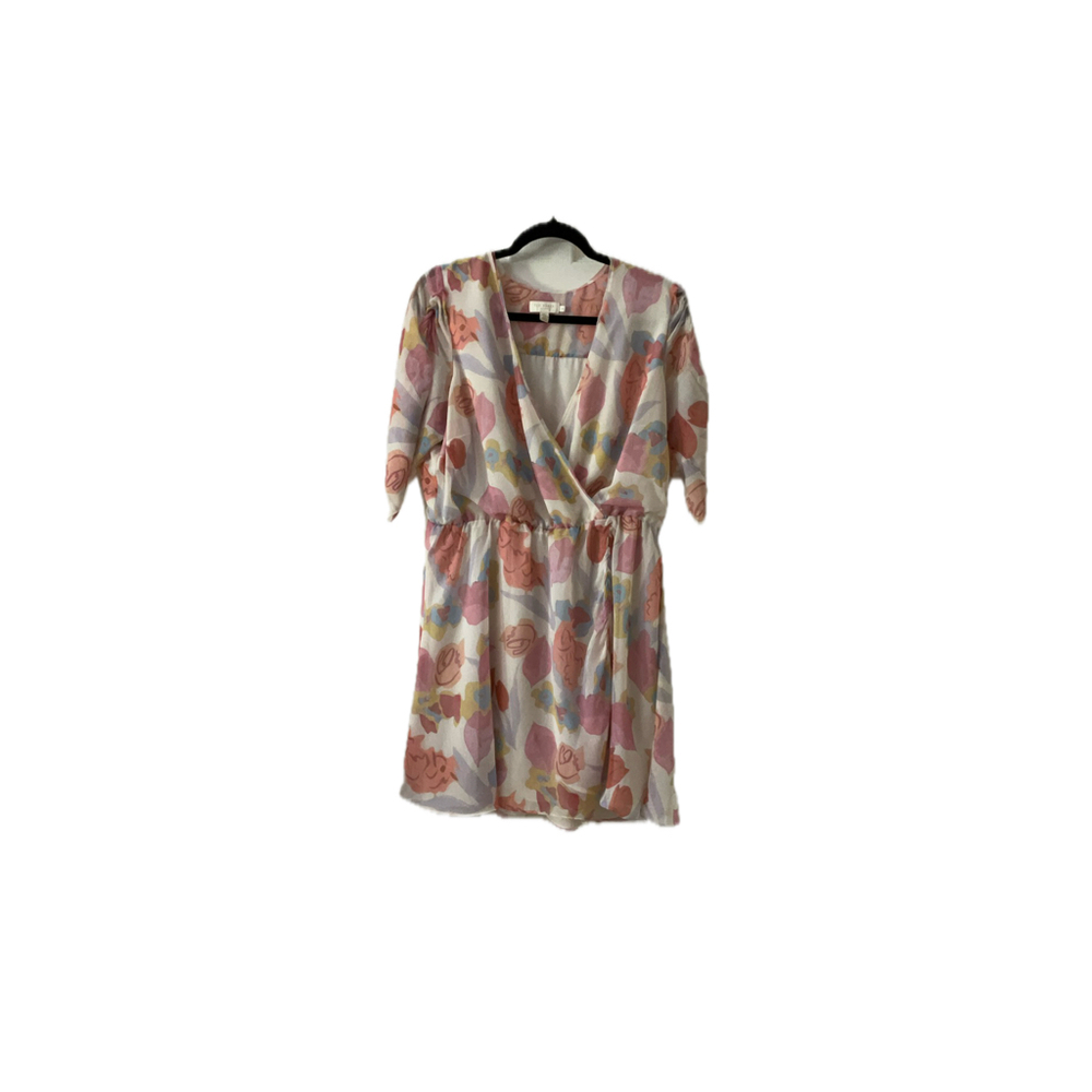 TED BAKER JULEAH RUCHED SLEEVE DRESS-5 (or 12-14US)